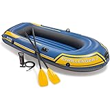 Intex Challenger 2 Schlauchboot Blau/Gelb 236 x 114 x 41 cm, 1 Stück