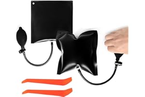 DAFUHAO 2 Pezzi Cuscino di Montaggio E 2 Pezzi Piede di Porco Pompa ad Aria per Finestre Cuneo Pompa d'aria Pompa a Cuneo d'aria Utensili Hand Tools Ammortizzati Aria per Montaggio di Finestre, Porte e Mobili