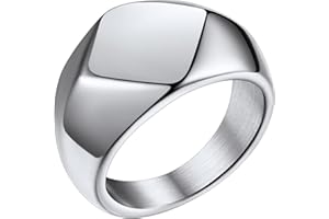 Bestyle Anello Uomo in Acciaio Inossidabile Incisione Gratuita Esterna e Interna Misura 14-31 Confezione Regalo