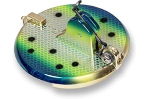 Rhino Tauchhilfe zum Schleppangeln auf Meerforelle 135g 9,5cm Flexi Diver, Farbe:Gold Swedish Flag