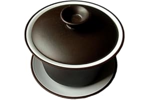 YXHUPOT Teacup Kungfu Bol à thé Zisha Rouge/marron 120 ml