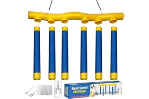 GÉNÉRIQUE Jeu De Défi Reflex, Jeu De Défi À La Vitesse Manuelle, Entraîneur Réflexe De Coordination, Conception Portable, Vitesses Réglables, 40x5.3x9,5 Cm, Pour Une Formation De Coordination Des Yeux À La Main