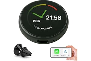Sunweyer SW18 bezprzewodowy adapter CarPlay Android 13 AI Streaming Box, Android Auto kompatybilny z BMW iDrive 6-9 (2018+) 4 GB RAM 64 GB, podwójne Wi-Fi, 4G SIM, Netflix i YouTube w grze