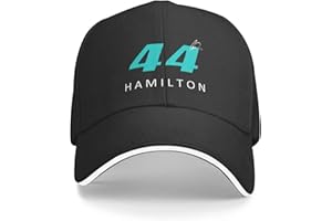 DFRIZ@ Baseballkappe Lewis Hamilton F1 Signature Graphic Black Cap Baseballkappe Trucker Cap Herren Tennis Damen