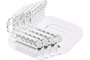 LONGYIFA Bed Sheet Holders 4PCS - Secure Fit Sheetlocks with Non-Slip Strips, Removable Fitted Sheet Corner Holders, Adjustable Corner Clips for Mattress Protectors