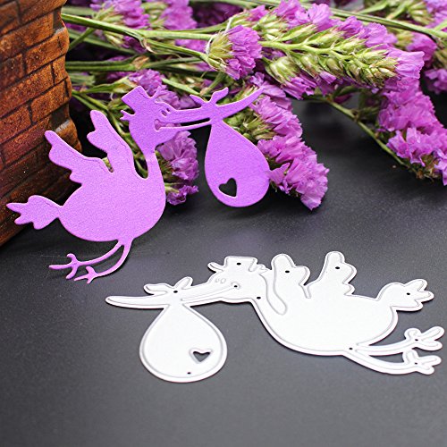 Amazingdeal365 Steel Bird Metall Form Schablonen Schneiden DIY Dekor Sammelalbum Karten Buchzeichen Lesezeichen als Geschenk für Freunde Geburtstag Kinder,Kindergarten Hobby Schule Handarbeit Unterricht usw. Ein tolles Geschenk! - 5