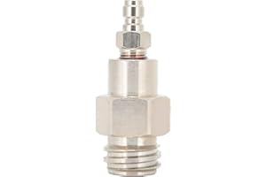 Cikonielf Adaptador De Tanque De Co2 De 8 Mm Rosca Macho Tr21-4 Conector De Desconexión Rápida para Soda Club Adaptador De Soda Accesorios De Soda con Conector Rápido De Cabeza Macho De 8 Mm