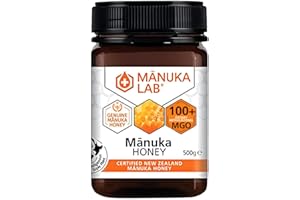 Manuka Lab Certified MGO 100+ Manuka Honey 500g - The Ultimate Natural Sweetener and Energy Booster for Vitality and Healthy Skin | Premium Quality Honey from New Zealand, Manuka Honey