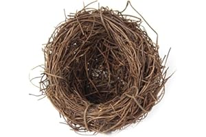 WYJUAN Easter Bird Nest Anti-Scratch Decorative Lightweight Egg Decoration Prop Easter Bird Nest Compatible with Crafts 6 cm, Artificial Flowers Artificial Plants and Flowers Easter