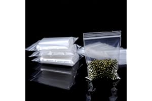 XINGRUN Plastikbeutel Zipper Beutel Klein Druckverschlussbeutel Baggies 200 Stück 5x7 cm Kleine Plastiktüten Baggys Ziplock zip klein Tütchen Baggies Wiederverwendbar Tüten Wiederverschließbare