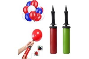 Diko 2 PCS Pompe à Ballons, Pompe Ballon Manuelle, Pompe à Ballon Gonflable, Ballon Gonflage pour Ballons Fêtes, Anniversaire, Cérémonie de Mariage, Party