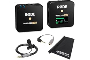 RØDE Rode WIGO II Single Système de Microphone sans Fil GO + Smartlav+ Micro Cravate + Adaptateur SC3