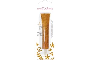 ScrapCooking - Stylo Icing Doré - Stylo de Glaçage Alimentaire Pâtisserie 26 g - Crayon Décoratif Comestible - Écrire & Dessiner sur Desserts, Gâteaux & Biscuits - Anniversaire Noël - Or Gold - 7066