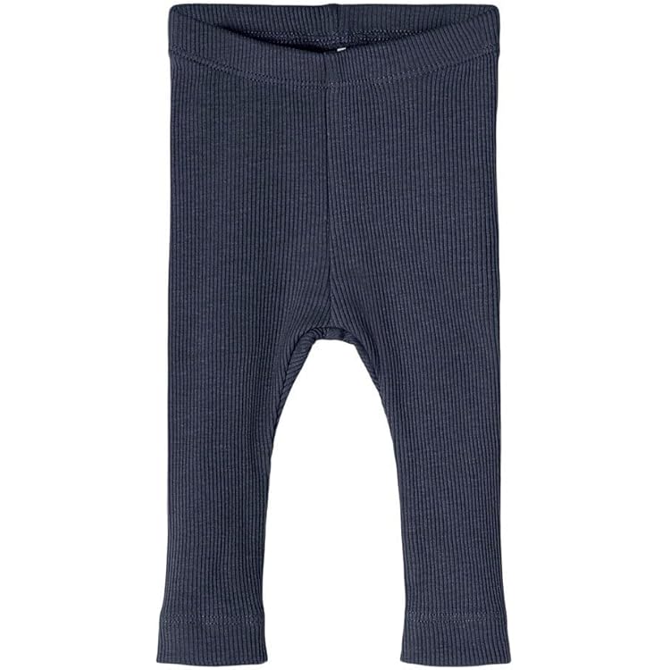 DILLING Geribte leggings voor baby's van 100% BIO-merinowol Donkergrijs Melange 62