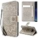 Produktbild KingSang Samsung Galaxy S8 Plus 2017 LederHülle, Premium Kunstleder Holster Tasche Klapphülle mit Weiche Silikon Lederhülle für Samsung Galaxy S8 Plus/S8 Edge/S8+ SM-G955 2017 (6.2") Handyhalter Ledertasche Brieftasche - Grau