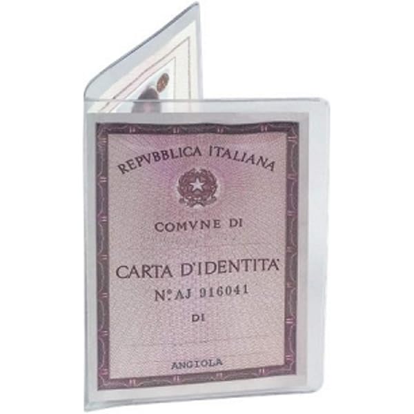 Set 4 Custodie Porta Carte Rigide Trasparenti - Made In France - 9x6 Cm - Antiriflesso Per CB, Navigo, Tessere