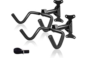 CUCESH Bike Wall Mounts,Cycling Hanger Space-Saving Bicycle Storage Rack for Indoor Garage Wall Holder Hook for Road/Mountain/Hybrid Bikes (Black)