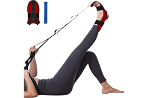 flintronic Pasek do jogi, rozciągliwy, 9 kokardek, pasek do jogi, rozciągliwy, bardzo elastyczna taśma gimnastyczna, do pilatesu, tańca, gimnastyki, efektywnego rozciągania