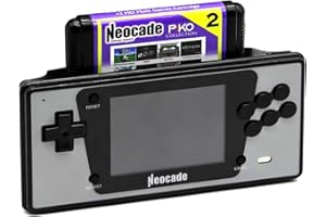 NEOCADE Console portatile retrò per Mega Drive, console di gioco tascabile MD con schermo da 3,5'', macchina per videogiochi portatile retrò con 18 giochi PIKO e cartuccia di gioco Mega Drive 12 in 1