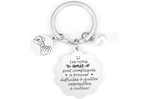 ZKIUOA Cadeau Meilleure Amie Femme Cadeau Amie Porte Clef Femme Cadeau Amitié Cadeau Anniversaire Femme Idee Cadeau Femme Original Utile Personnalisé Cadeau Collègue De Travail Femme Pour Anniversaire Fete