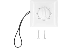 OUKENS Interrupteur Minuterie, 120 Minutes Minutes contrôleur de commutateur de synchronisation Intelligent, commutateur de minuterie de Compte à rebours mécanique 220 V