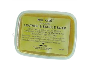 NATURE CHILD Gold Label Saddle Soap, saponetta con glicerina dura, ideale per la pulizia di selle, borse, tappezzeria, calzature e tutti i prodotti in vera pelle. (250 g)