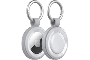 ‎OTTERBOX OtterBox Rugged AirTags Case Etui na AirTag, Odporny na wstrząsy I upadki, ultra-cienki, wytrzymały futerał ochronny z karabińczykiem na Apple AirTag, Ice Cap