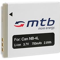Batteria Patona + Caricabatteria Synchron per Canon NB-5L,NB-5LH