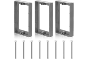 TINOALY 3 Pz Prolunghe per Prese Elettriche, Prolunga per Prese Elettriche da 1,3cm con Viti Prolunga per Scatola Elettrica a Banda Singola per Interruttori per Prese Elettriche