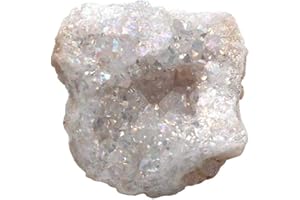 Namvo Piedras Preciosas Decorativas de Cristal de ágata de galvanoplastia Natural Cornucopia Feng Shui para Hacer Joyas, decoración del hogar, coleccionar, práctica de meditación, Regalos de Cristal