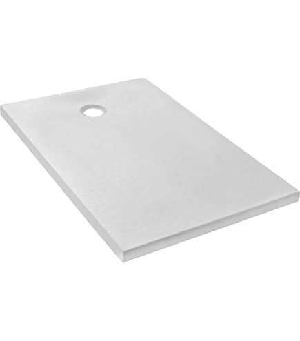 Receveur De Douche Beliani 80x120 Cm - Effet Pierre Noir - SMC - 3 Cm D'épaisseur - NEUF