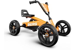 BERG Buzzy Orange Pedal Gokart, Children's Vehicle, Pedal Car, Kettcar from 2 Years, High Safety and Stability, Pedal Vehicle for Children, Orange