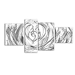 I Colori del Caribe Quadri Moderni CAPEZZALI SACRI Religiosi Dipinti A Mano su Tela Grigio Religioso per Camera da Letto...