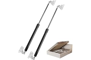 FLYDIDA 500MM 200N/20KG Gasdruckfeder Struts Shocks, 2 Stück L-Typ Gasfeder Gasdruckdämpfer Hydraulisch Halterung für Aufbewahrungsbox Deckel Bootsabdeckung TV Schrank RV Tür Boden Luke Kellertür