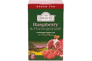Ahmad Tea Tè verde lampone e melograno - 20 bustine di tè