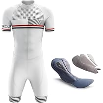 Combinaison Triathlon Homme Heclok - Manches Courtes Pour Natation Cyclisme Course