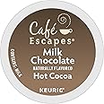 CAFÉ ESCAPES Milk Chocolate Hot Cocoa Keurig Single-Serve K-Cup Pods, 72 Count (6 Packs of 12)
