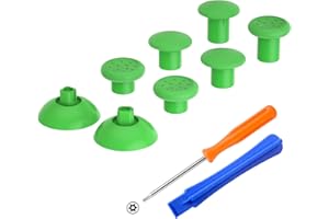 eXtremeRate ThumbsGear Joysticks Ajustables para Mando Xbox Series X S/One Elite/One S X - Joystick Ergonómico con Grip Convexo Cóncavo de 3 Alturas Thumbsticks para Xbox Control (Verde)