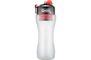OKO H2O Flacon de 650 ml avec filtre pour corvée, bactéries, micro-plastiques, plomb