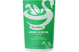 BLACK SWAN SUPPLEMENTS Black Swan Virgin Olive Oil Softgel - 1000mg Antioxidant Anti Inflammatory Joint Skin Health Immune System Heart Overall Wellbeing Natural Supplement - 30 Softgel 1 Month Supply