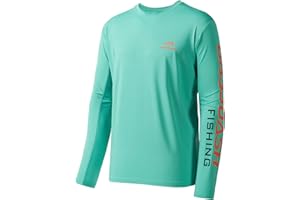 Bassdash, Maglietta da pesca da uomo con protezione solare UV UPF 50+, maglietta a maniche lunghe