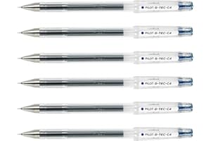 Pilot G-TEC-C4 Paquete De 6 Gel Bolígrafos Ultrafina Punta 0.2MM Azul