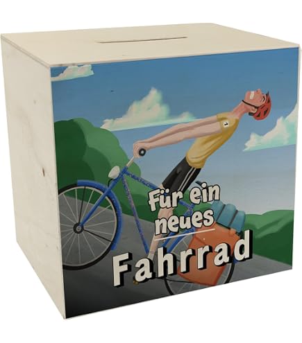 Personalisiertes Rennrad-Spardose (weiß) - Mit Deinem Namen/Nachricht Als Einzigartiges Geschenk