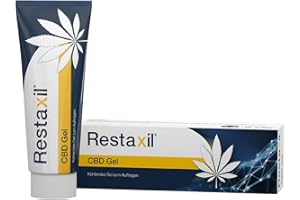 ‎RESTAXIL Restaxil® CBD Gel - mit reinem CBD angereichertes, kühlendes Gel – enthaltenes Menthol unterstützt beanspruchte Muskelpartien - 120 ml