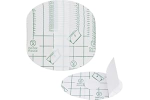 SUPECESORIO Cache Oreille Piscine Enfant, 100 Pièces Autocollants Oreilles étanches de Bébé, Protège-Oreilles Bain Sûr pour Natation Douche Surf, Transparents Ultra Fins Étanche Efficace Protection, 6.8×4.4cm