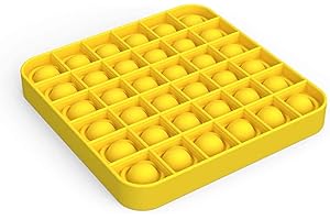 TOYSREX Push pop Bubble Sensory Fidget Toy, Autism Special Needs Stress Reliever Anxiety Relief Toys, Extrusion Bubble Fidget Sensory Toy (SQUARE YELLOW)