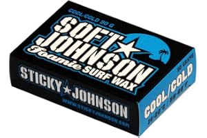 STICKY JOHNSON Soft Johnson Foamie Soft board and body board surf Wax - Cool/Cold 90gr