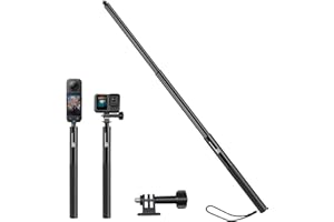 STARTRC VCR 132 cm niewidoczny kijek do selfie do Insta360 X5/X4 aluminiowy do GoPro 13/12/11 do DJI Osmo360/Action 5 Pro Pocket 3 akcesoria, przedłużacz kijek do selfie z podwójnymi pazurami