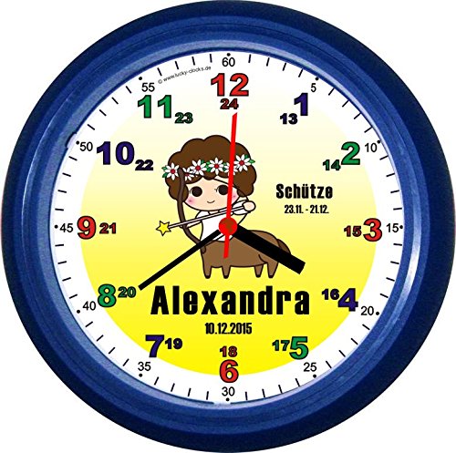 Lucky Clocks Bieruhr KEIN BIER VOR VIER SCRIPT lustige und originelle Wanduhr für Biertrinker Bierfans für jeden Anlass mit jeder Beschriftung und jedem Vornamen Namen erhältlich auch ganz neutral - 3