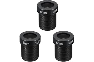 PATIKIL 2,8 mm CCTV-kameralins, F1.8 FPV säkerhetskameralins 3 MP 140°/112°/84° vidvinkellins M12 gängad dia för IP-kamera panoramisk, 3-pack